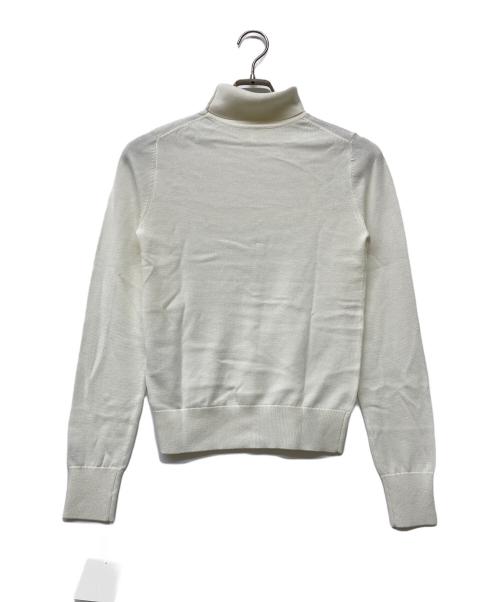 L'AUBE BLANC（ローブ ブラン）L'AUBE BLANC (ローブ ブラン) Logo Turtle knit（ロゴ タートル ネック） ホワイト サイズ:FREE 未使用品の古着・服飾アイテム