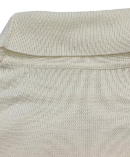 L'AUBE BLANC（ローブ ブラン）L'AUBE BLANC (ローブ ブラン) Logo Turtle knit（ロゴ タートル ネック） ホワイト サイズ:FREE 未使用品の古着・服飾アイテム