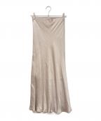 stola.ストラ）の古着「キュプラ楊柳バイヤススカート」｜ピンク