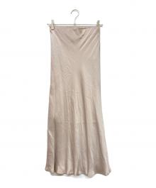 stola.（ストラ）の古着「キュプラ楊柳バイヤススカート」｜ピンク