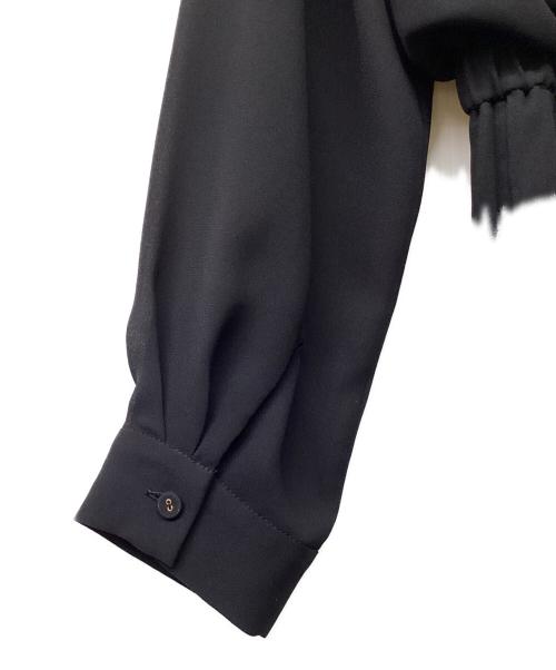 ROPE（ロペ）ROPE (ロペ) 24SS ジョーゼット シフォンプリーツワンピース【セレモニー対応】 ネイビー サイズ:36の古着・服飾アイテム