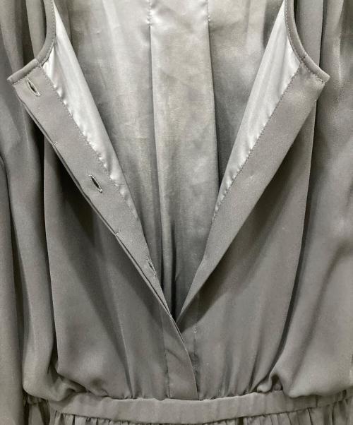 ROPE（ロペ）ROPE (ロペ) 24SS ジョーゼット シフォンプリーツワンピース【セレモニー対応】 ネイビー サイズ:36の古着・服飾アイテム