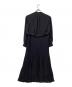 ROPE (ロペ) 24SS ジョーゼット シフォンプリーツワンピース【セレモニー対応】 ネイビー サイズ:36：20000円