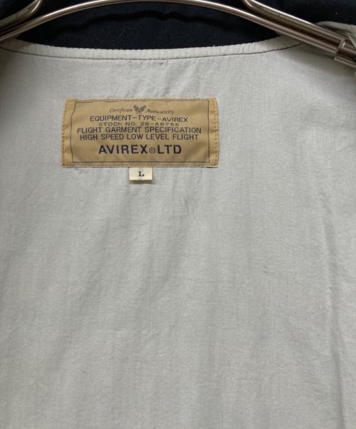 AVIREX（アヴィレックス）AVIREX (アヴィレックス) 刺繍ジップジャケット ブラック サイズ:Lの古着・服飾アイテム