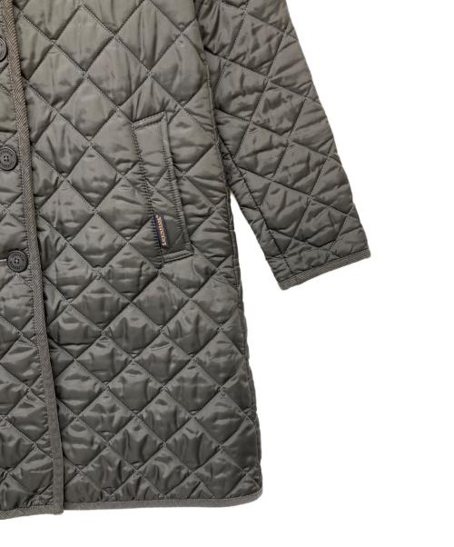 LAVENHAM（ラベンハム）LAVENHAM (ラベンハム) ノーカラーキルティングコート グレー サイズ:36の古着・服飾アイテム