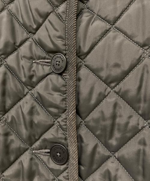 LAVENHAM（ラベンハム）LAVENHAM (ラベンハム) ノーカラーキルティングコート グレー サイズ:36の古着・服飾アイテム