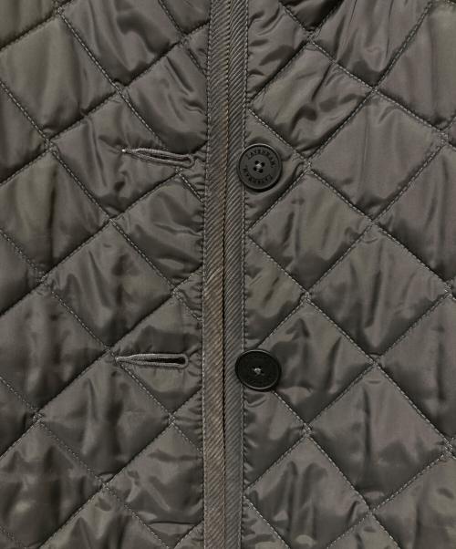 LAVENHAM（ラベンハム）LAVENHAM (ラベンハム) ノーカラーキルティングコート グレー サイズ:36の古着・服飾アイテム