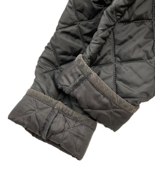 LAVENHAM（ラベンハム）LAVENHAM (ラベンハム) ノーカラーキルティングコート グレー サイズ:36の古着・服飾アイテム