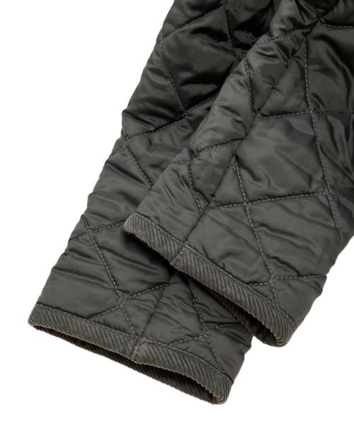 LAVENHAM（ラベンハム）LAVENHAM (ラベンハム) ノーカラーキルティングコート グレー サイズ:36の古着・服飾アイテム