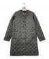 LAVENHAM（ラベンハム）の古着「ノーカラーキルティングコート」｜グレー