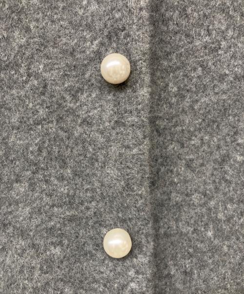 Rirandture（リランドチュール）Rirandture (リランドチュール) パール釦コクーンニットジャケット グレー サイズ:22の古着・服飾アイテム