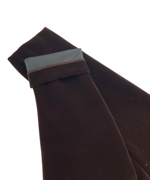 Rirandture（リランドチュール）Rirandture (リランドチュール) ベルベットカラーミニワンピース ブラウン サイズ:2の古着・服飾アイテム