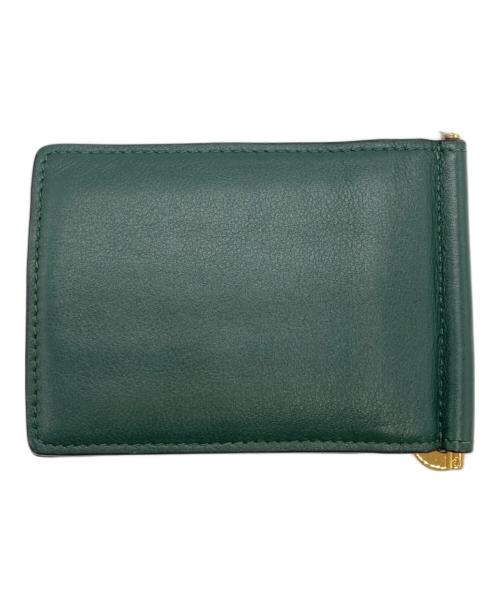 VERSACE（ヴェルサーチェ）VERSACE (ヴェルサーチェ) 2つ折りレザー財布 グリーン サイズ:-の古着・服飾アイテム