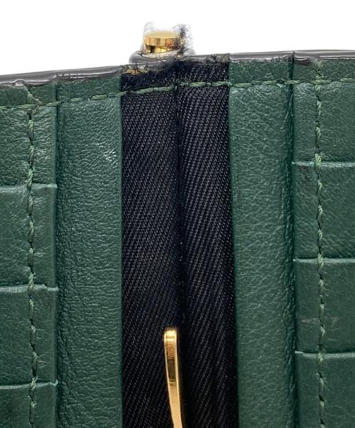 VERSACE（ヴェルサーチェ）VERSACE (ヴェルサーチェ) 2つ折りレザー財布 グリーン サイズ:-の古着・服飾アイテム