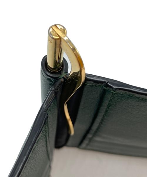 VERSACE（ヴェルサーチェ）VERSACE (ヴェルサーチェ) 2つ折りレザー財布 グリーン サイズ:-の古着・服飾アイテム