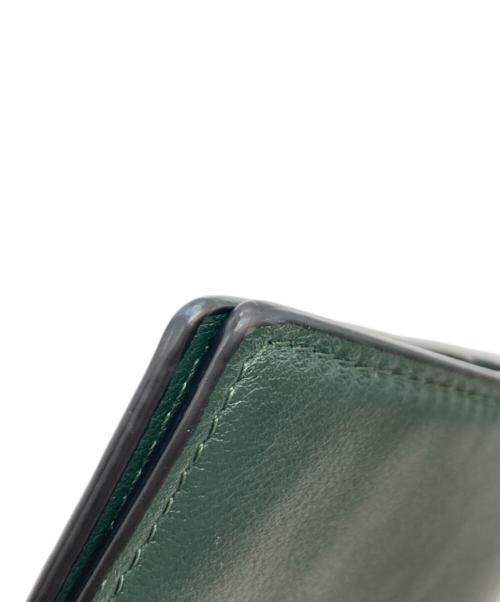VERSACE（ヴェルサーチェ）VERSACE (ヴェルサーチェ) 2つ折りレザー財布 グリーン サイズ:-の古着・服飾アイテム