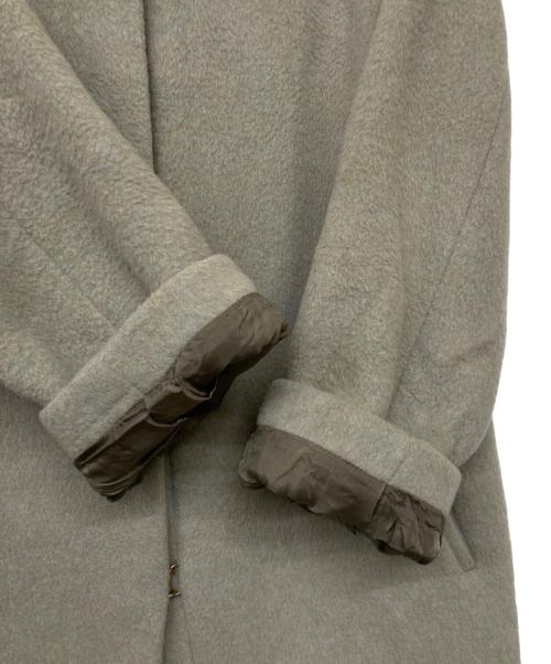 IENA（イエナ）IENA (イエナ) 22AW ラムウールノーカラーロングコート グレー サイズ:36の古着・服飾アイテム