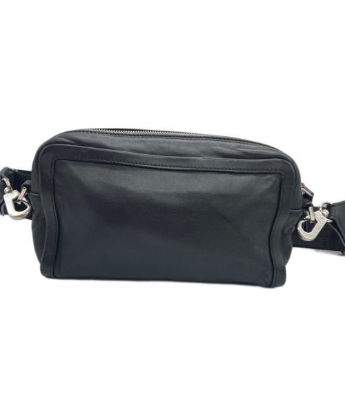 PIERRE HARDY（ピエールアルディ）PIERRE HARDY (ピエールアルディ) ラムレザーショルダーバッグ ブラックの古着・服飾アイテム