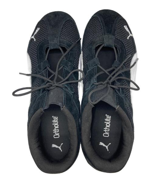 PUMA（プーマ）PUMA (プーマ) SPEEDCAT GO WNS PUMA BLACK-PUMA WHITE（プーマ スピードキャット ゴー ウィメンズ プーマブラック-プーマホワイト） ホワイト×ブラック サイズ:UK 6の古着・服飾アイテム