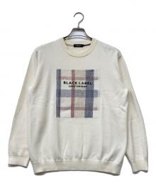 BLACK LABEL CRESTBRIDGE（ブラックレーベル クレストブリッジ）の古着「ロゴアイコンニット」｜ホワイト