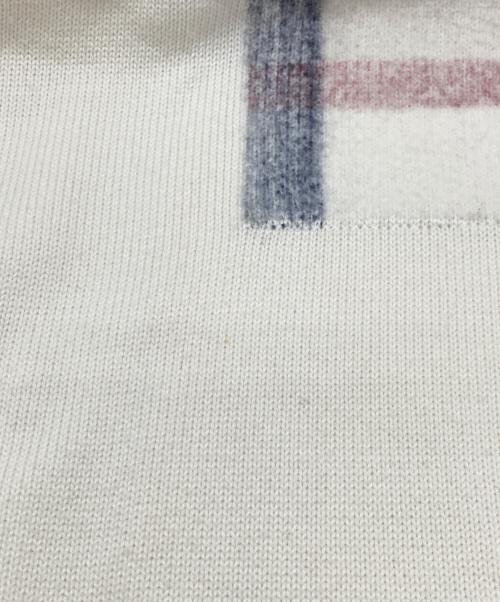 BLACK LABEL CRESTBRIDGE（ブラックレーベル クレストブリッジ）BLACK LABEL CRESTBRIDGE (ブラックレーベル クレストブリッジ) ロゴアイコンニット ホワイト サイズ:Lの古着・服飾アイテム