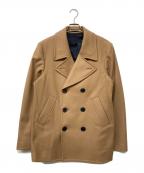 PS Paul SmithＰＳポールスミス）の古着「カシミヤブレンドダブルブレストウールコート」｜ベージュ