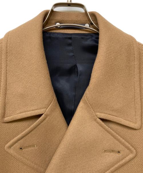 PS Paul Smith（ＰＳポールスミス）PS Paul Smith (ＰＳポールスミス) カシミヤブレンドダブルブレストウールコート ベージュ サイズ:Lの古着・服飾アイテム