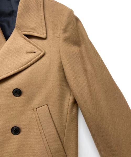 PS Paul Smith（ＰＳポールスミス）PS Paul Smith (ＰＳポールスミス) カシミヤブレンドダブルブレストウールコート ベージュ サイズ:Lの古着・服飾アイテム