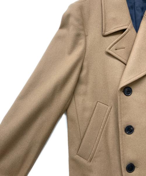 PS Paul Smith（ＰＳポールスミス）PS Paul Smith (ＰＳポールスミス) カシミヤブレンドダブルブレストウールコート ベージュ サイズ:Lの古着・服飾アイテム