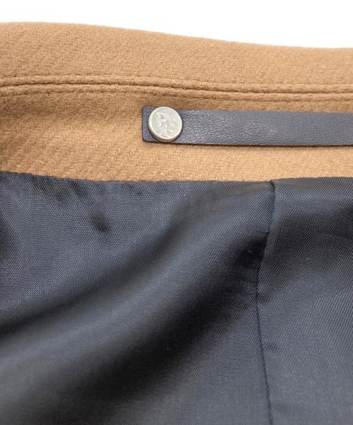 PS Paul Smith（ＰＳポールスミス）PS Paul Smith (ＰＳポールスミス) カシミヤブレンドダブルブレストウールコート ベージュ サイズ:Lの古着・服飾アイテム