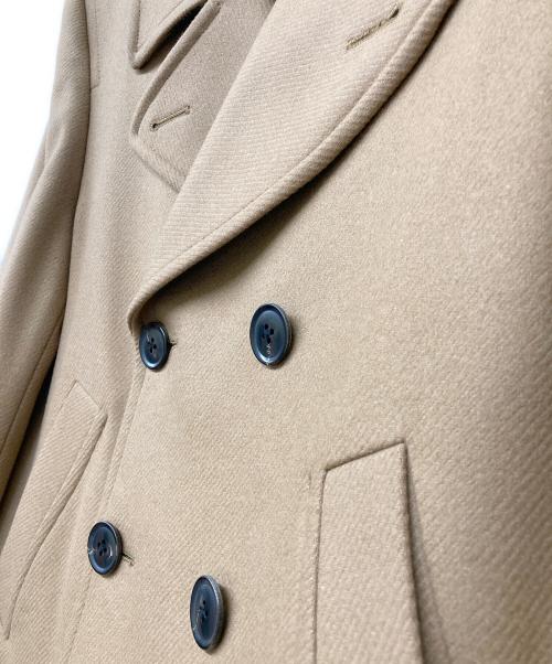 PS Paul Smith（ＰＳポールスミス）PS Paul Smith (ＰＳポールスミス) カシミヤブレンドダブルブレストウールコート ベージュ サイズ:Lの古着・服飾アイテム