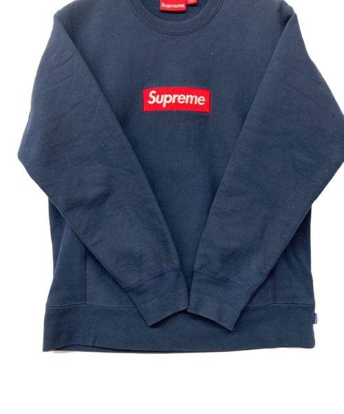 SUPREME（シュプリーム）Supreme (シュプリーム) 15AW BOX LOGO Crewneck Sweatshirt ネイビー サイズ:Mの古着・服飾アイテム
