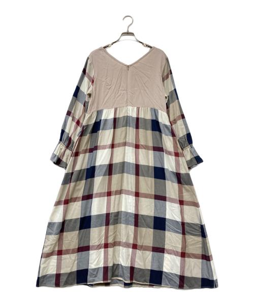 BLUE LABEL CRESTBRIDGE（ブルーレーベルクレストブリッジ）BLUE LABEL CRESTBRIDGE (ブルーレーベルクレストブリッジ) ベストレイヤードワンピース マルチカラー サイズ:SIZE 36の古着・服飾アイテム