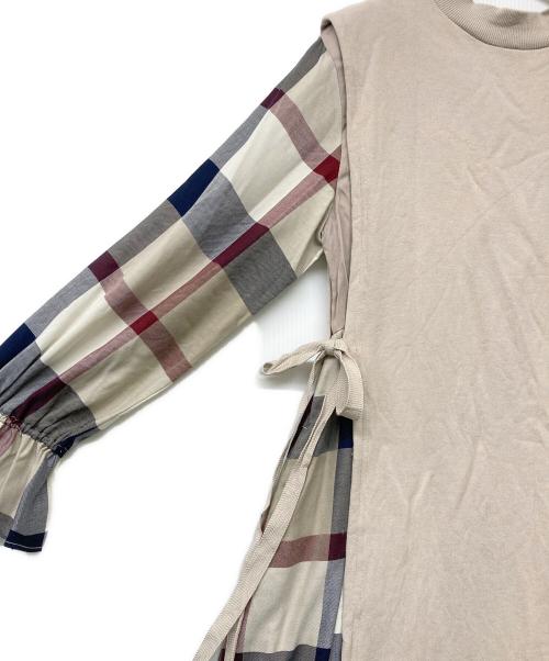 BLUE LABEL CRESTBRIDGE（ブルーレーベルクレストブリッジ）BLUE LABEL CRESTBRIDGE (ブルーレーベルクレストブリッジ) ベストレイヤードワンピース マルチカラー サイズ:SIZE 36の古着・服飾アイテム