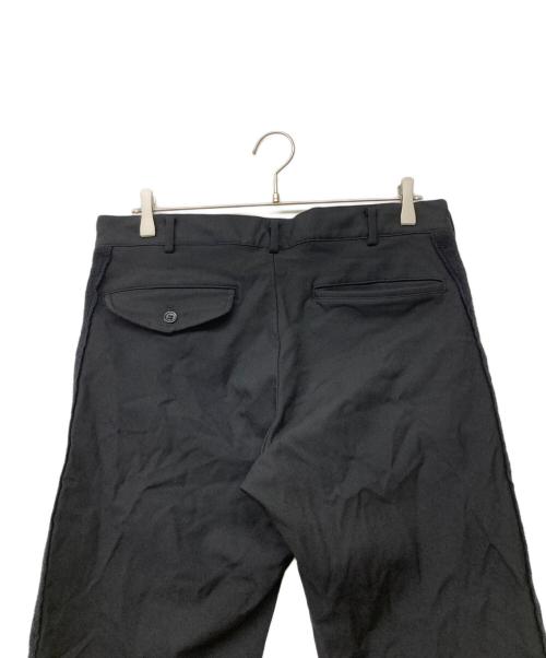 BLACK COMME des GARCONS（ブラックコムデギャルソン）BLACK COMME des GARCONS (ブラックコムデギャルソン) 13SS 縮絨ボアサイドライントラウザー ブラック サイズ:Mの古着・服飾アイテム