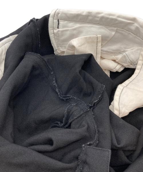 BLACK COMME des GARCONS（ブラックコムデギャルソン）BLACK COMME des GARCONS (ブラックコムデギャルソン) 13SS 縮絨ボアサイドライントラウザー ブラック サイズ:Mの古着・服飾アイテム