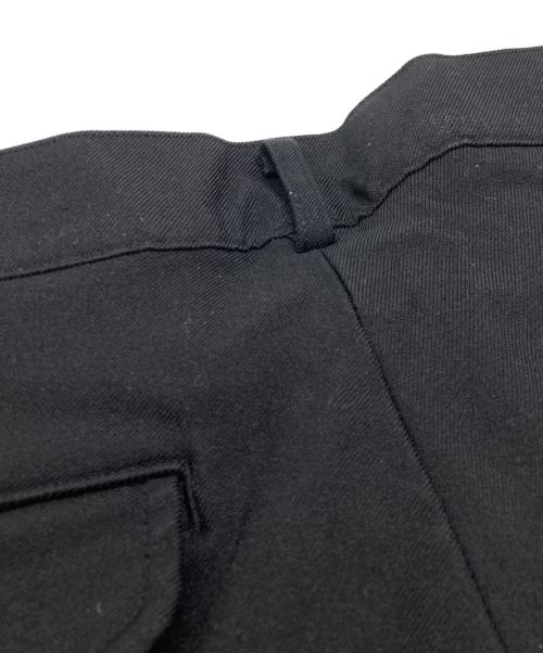 BLACK COMME des GARCONS（ブラックコムデギャルソン）BLACK COMME des GARCONS (ブラックコムデギャルソン) 13SS 縮絨ボアサイドライントラウザー ブラック サイズ:Mの古着・服飾アイテム