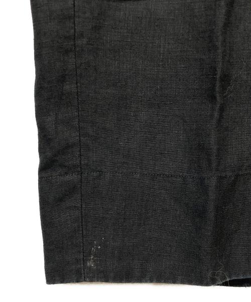 RAKINES（ラキネス）RAKINES (ラキネス) リネンタックワイドパンツ ブラック サイズ:2の古着・服飾アイテム