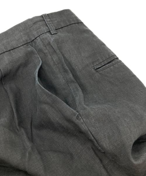 RAKINES（ラキネス）RAKINES (ラキネス) リネンタックワイドパンツ ブラック サイズ:2の古着・服飾アイテム