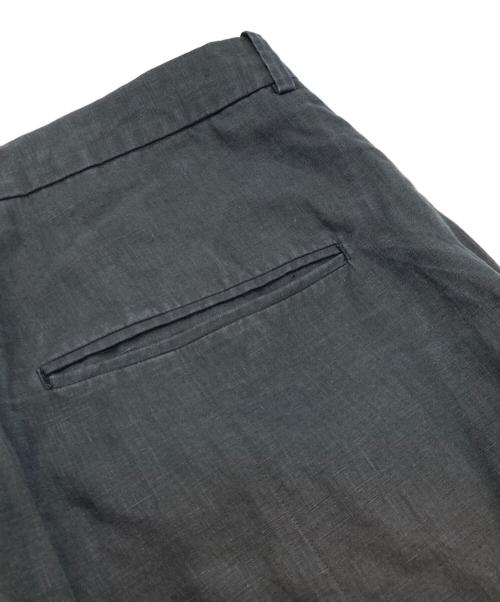 RAKINES（ラキネス）RAKINES (ラキネス) リネンタックワイドパンツ ブラック サイズ:2の古着・服飾アイテム