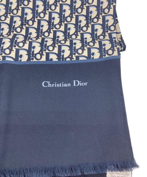 Christian Dior（クリスチャン ディオール）Christian Dior (クリスチャン ディオール) トロッターストール ベージュ×ネイビーの古着・服飾アイテム
