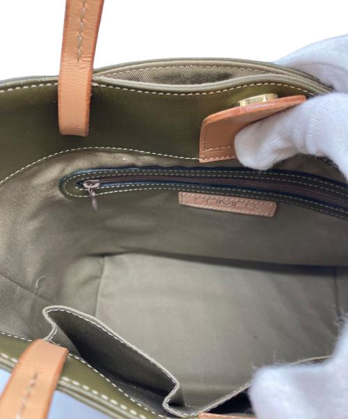 SOMES（ソメス）SOMES (ソメス) ハンドバッグ グリーンの古着・服飾アイテム