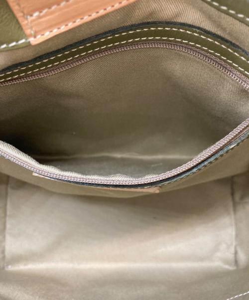 SOMES（ソメス）SOMES (ソメス) ハンドバッグ グリーンの古着・服飾アイテム