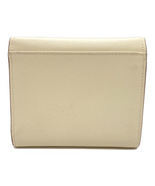 MARNI（マルニ）MARNI (マルニ) サフィアーノ カーフスキン ウォレット アイボリーの古着・服飾アイテム