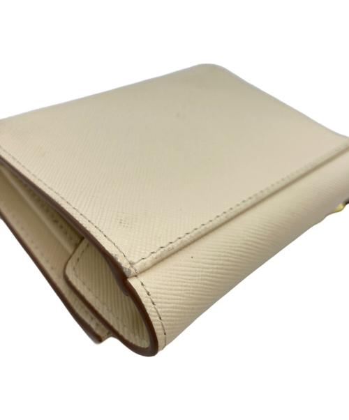 MARNI（マルニ）MARNI (マルニ) サフィアーノ カーフスキン ウォレット アイボリーの古着・服飾アイテム