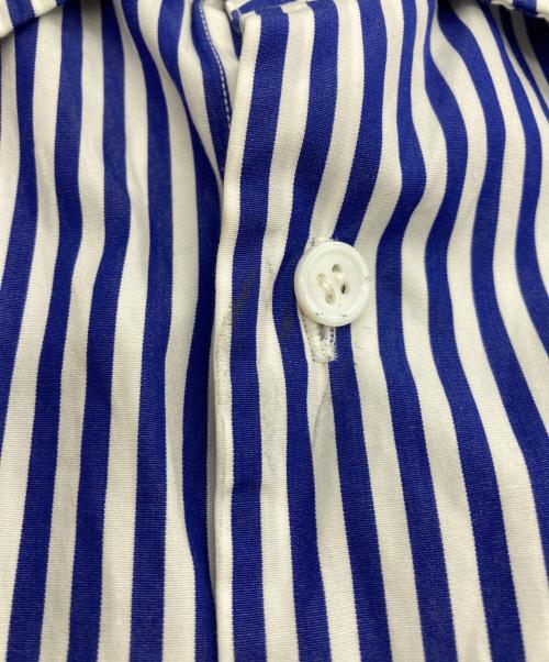 yokosakamoto（ヨウコサカモト）YOKOSAKAMOTO (ヨウコサカモト) THOMAS MASON DRESS SHIRT(トーマス・メイソン・ドレス・シャツ) ホワイト×ブルー サイズ:Lの古着・服飾アイテム