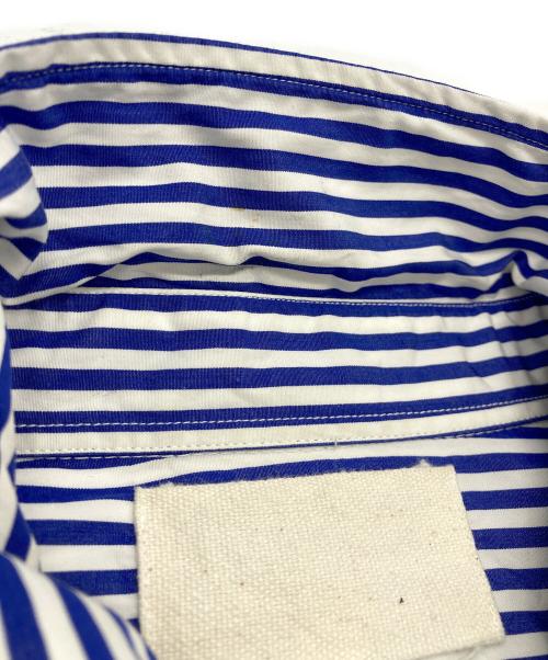 yokosakamoto（ヨウコサカモト）YOKOSAKAMOTO (ヨウコサカモト) THOMAS MASON DRESS SHIRT(トーマス・メイソン・ドレス・シャツ) ホワイト×ブルー サイズ:Lの古着・服飾アイテム