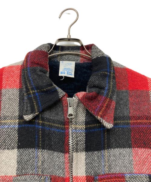 BIG BILL（ビッグ ビル）BIG BILL (ビッグ ビル) ウールブレンドチェックハンティングジャケット レッド×ブラック×グレー サイズ:不明の古着・服飾アイテム