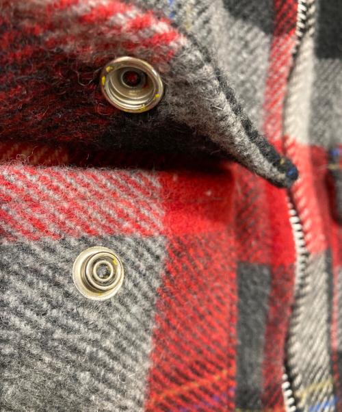 BIG BILL（ビッグ ビル）BIG BILL (ビッグ ビル) ウールブレンドチェックハンティングジャケット レッド×ブラック×グレー サイズ:不明の古着・服飾アイテム