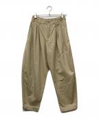 sasanqua by treesサザンカバイツリー）の古着「hino cross birdie pants/ヒノ・クロス・バーディー・パンツ」｜ベージュ